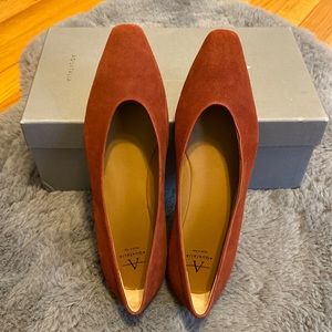 Aquatalia Mary Suede Ballet Flat 7M
